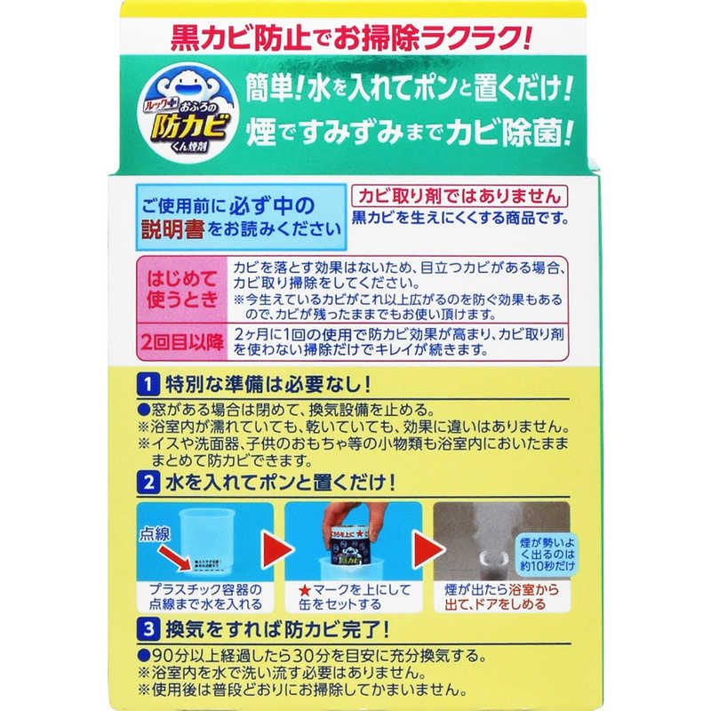 LION LION ｢ルック｣おふろの防カビ くん煙剤 消臭ミントの香り 5g  