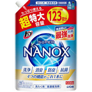 LION トップ スーパーNANOX (ナノックス) つめかえ用 超特大 1230g 