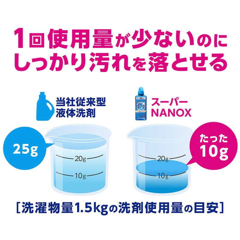 LION LION トップスーパーNANOX(ナノックス)詰替用 超特大 1230g×6個  