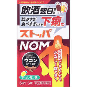 LION 【第（2）類医薬品】ストッパNOM 6回分 ★セルフメディケーション税制対象商品 