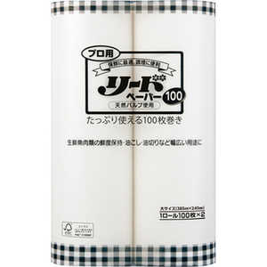 ライオンハイジーン 業務用 プロ用リードペーパー 大サイズ 100カット×2ロール ライオンハイジーン 業務用 プロ用リードペーパー 大サイズ 100カット×2ロール