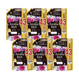 LION (ケース販売)ソフラン アロマリッチ ジュリエット 詰替用 1300ml×6個 ケースソフランARJ1300 LION (ケース販売)ソフラン アロマリッチ ジュリエット 詰替用 1300ml×6個 ケースソフランARJ1300