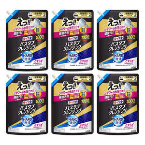 LION ルックプラス バスタブクレンジング HARD洗浄 詰替用特大サイズ 1000ml×6 ケースバスクレHK