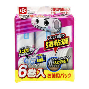 レック 激コロ スゴ技カット スジ塗り 強粘着 70周 スペア 6P入り レック 激コロ スゴ技カット スジ塗り 強粘着 70周 スペア 6P入り