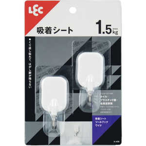 レック 吸着シート ツールフック ワイド 2個入 レック 吸着シート ツールフック ワイド 2個入