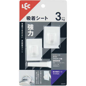 レック 強力吸着シートフック(小)2個入 レック 強力吸着シートフック(小)2個入