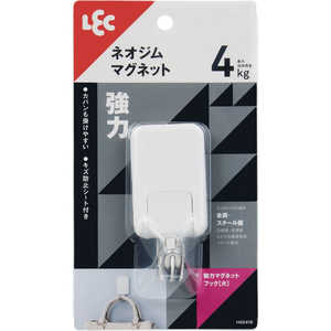 レック 強力マグネットフック(大) ホワイト レック 強力マグネットフック(大) ホワイト