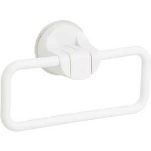 レック レバー式吸盤タオルリング ホワイト B00548