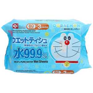 レック ドラえもん99.9ウェットティッシュ80枚3P 