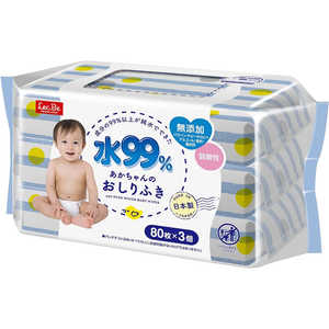 レック 水99% おしりふき 80枚×3個(240枚) レック 水99% おしりふき 80枚×3個(240枚)
