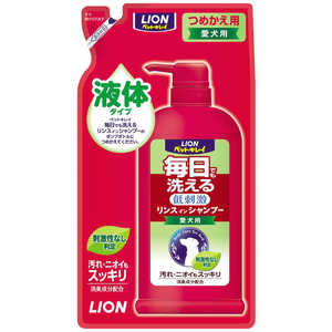 ライオンペット ペットキレイ 毎日でも洗える リンスインシャンプー 愛犬用 つめかえ用 400ml ライオンペット ペットキレイ 毎日でも洗える リンスインシャンプー 愛犬用 つめかえ用 400ml