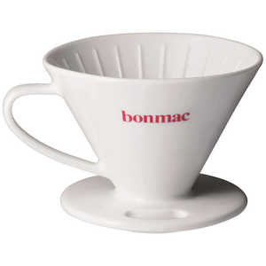 ラッキーコーヒーマシン bonmac(ボンマック)V型磁器ドリッパー VCD-2W ラッキーコーヒーマシン bonmac(ボンマック)V型磁器ドリッパー VCD-2W