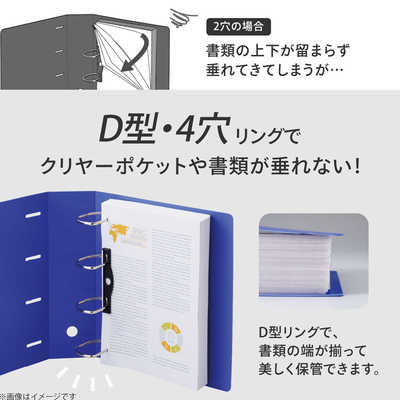 リヒトラブ リクエスト D型リングファイル コピー用紙 750枚 白 [A4