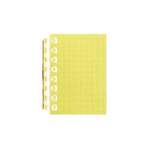リヒトラブ オープンリングノート ミニ イエロー リーフ30枚 N2719-5