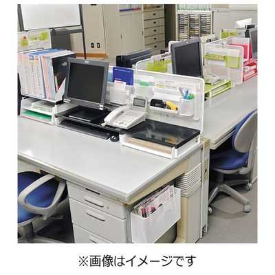 （まとめ）LIHITLAB ライトデスクトップパネル A-7381-0 白〔×3セット〕 まとめ)LIHITLAB ライトデスクトップパネル A73810 白(×3)