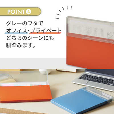 リヒトラブ Mutual コングレスケース A4・ヨコ テラコッタオレンジ