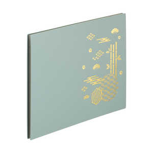 リヒトラブ 書き置き御朱印帳 見開きサイズ 白藍 A373-14