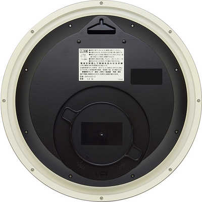 リズム時計 電波掛け時計(防滴防塵タイプ)｢スペイシーアクア493  