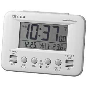 RHYTHM リズム 電波目覚まし時計 フィットウェーブD191 8RZ191SR03 RHYTHM リズム 電波目覚まし時計 フィットウェーブD191 8RZ191SR03