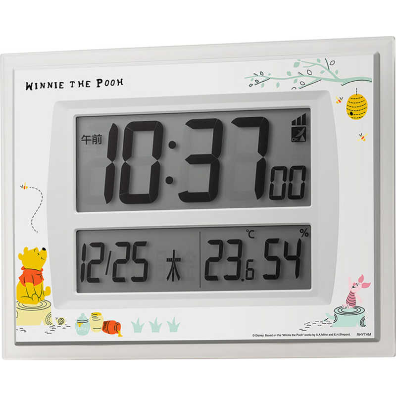 リズム時計 リズム時計 掛置兼用デジタル時計 くまのプーさん 8RZ206MC03 8RZ206MC03