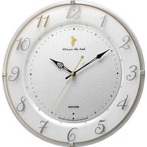 リズム時計 くまのプーさん 電波掛け時計 「掛時計」 8MY542MC03