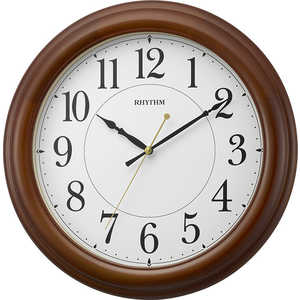 リズム時計 RHYTHM 壁掛け時計 「オルロージュM816」 茶色 8MG816SR06