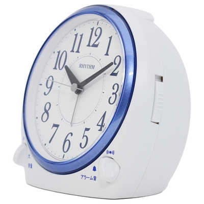 RHYTHM リズム 目覚まし時計 デュアルサウンドR648 白(白) 8RA648SR03