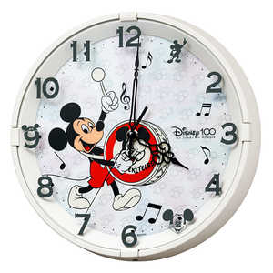 リズム時計 掛時計 掛時計M817/Disney100 白 8MG817MC72