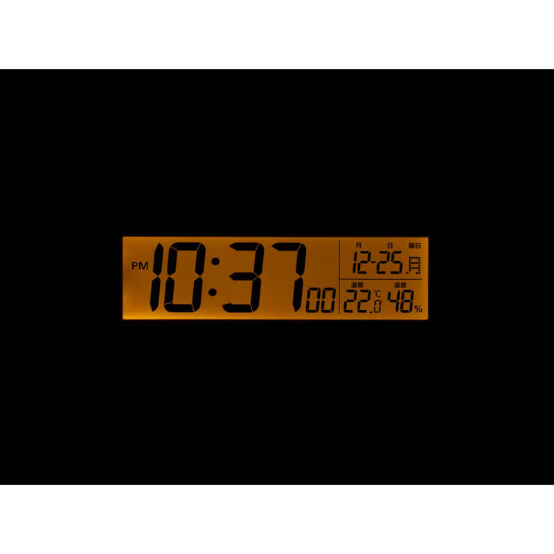リズム時計 リズム時計 夜間自動点灯電波デジタル (フィットウェーブD237) グレー ［デジタル /電波自動受信機能有］ 8RZ237SR08 8RZ237SR08