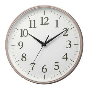 リズム時計 多様なインテリアに取り入れやすい グレイッシュカラーの掛時計 ピンク 8MGA42ND13