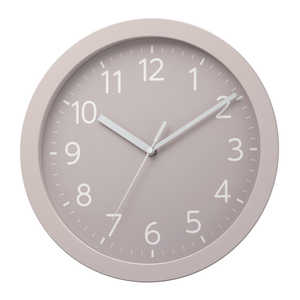 リズム時計 多様なインテリアに取り入れやすい グレイッシュカラーの掛時計 ピンク 8MGA43ND13