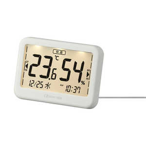 リズム時計 いつでも見やすい、体調管理に役立つ くつろぎの温湿度計 9YYA46RH08