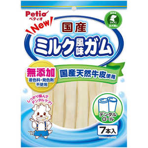 ペティオ NEW 国産 ミルク風味ガム ロール 7本入 ペティオ NEW 国産 ミルク風味ガム ロール 7本入
