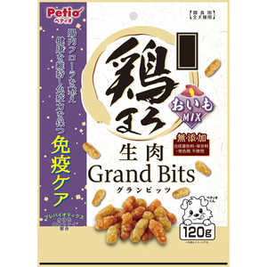 ペティオ 鶏まろ 無添加 生肉グランビッツ おいもミックス 120g ペティオ 鶏まろ 無添加 生肉グランビッツ おいもミックス 120g
