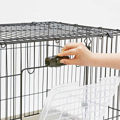 ペティオ ラパン 掃除のしやすい広々ケージ ノワール の通販