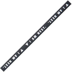 VICTAS 卓球 サイドテープ I AM NEXT(10mm幅×長さ50cm/ブラック×シルバー) ブラック/シルバー 044156