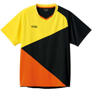 VICTAS 男女兼用 ユニセックス カラー ブロック ゲームシャツ(COLOR BLOCK GS)(130サイズ/) イエロー×ブラック 612103