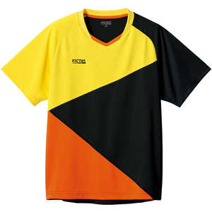 VICTAS 男女兼用 ユニセックス カラー ブロック ゲームシャツ(COLOR BLOCK GS)(Lサイズ/) イエロー×ブラック 612103 VICTAS 男女兼用 ユニセックス カラー ブロック ゲームシャツ(COLOR BLOCK GS)(Lサイズ/) イエロー×ブラック 612103