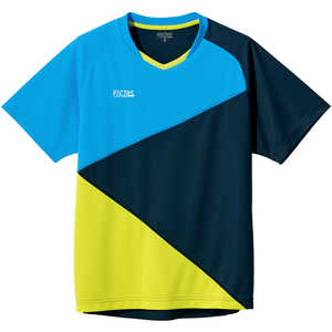 VICTAS 男女兼用 ユニセックス カラー ブロック ゲームシャツ(COLOR BLOCK GS)(150サイズ/) ターコイズ×ネイビー 612103 VICTAS 男女兼用 ユニセックス カラー ブロック ゲームシャツ(COLOR BLOCK GS)(150サイズ/) ターコイズ×ネイビー 612103