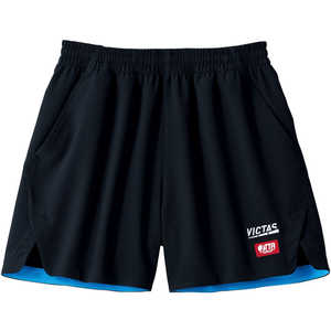VICTAS 男女兼用 卓球 ユニフォーム インサイド ヘムカラー ゲームパンツ(INSIDE HEM COLOR GP)(Sサイズ/) ブラック×ターコイズ 622102 VICTAS 男女兼用 卓球 ユニフォーム インサイド ヘムカラー ゲームパンツ(INSIDE HEM COLOR GP)(Sサイズ/) ブラック×ターコイズ 622102
