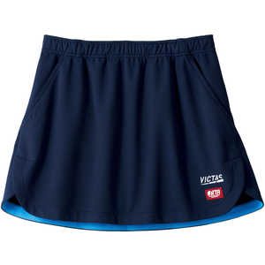 VICTAS レディース 卓球 ユニフォーム スカート インサイド ヘムカラー スカート(INSIDE HEM COLOR SK)(XSサイズ/) ネイビー 622103 VICTAS レディース 卓球 ユニフォーム スカート インサイド ヘムカラー スカート(INSIDE HEM COLOR SK)(XSサイズ/) ネイビー 622103
