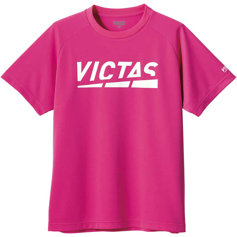VICTAS VICTAS 男女兼用 ユニセックス プレイ ロゴ ティー PLAY LOGO TEE(XSサイズ/) ホットピンク 632101 632101