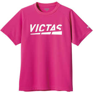 VICTAS 男女兼用 ユニセックス プレイ ロゴ ティー PLAY LOGO TEE(2XLサイズ/) ホットピンク 632101 VICTAS 男女兼用 ユニセックス プレイ ロゴ ティー PLAY LOGO TEE(2XLサイズ/) ホットピンク 632101