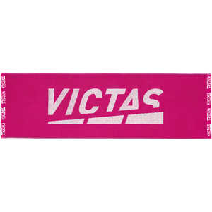 VICTAS 卓球 プレイロゴ スポーツタオル PLAY LOGO SPORTS TOWEL(W110×H34cm/) ホットピンク 692101