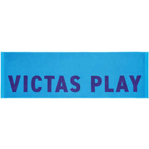 VICTAS 卓球 スポーツタオル バイカラーテキストロゴ スポーツタオル(W110×H34cm/) ターコイズ 692201