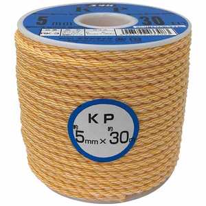 ユタカメイク ユタカ ロープ KPロープボビン巻 5φ×30m RK-3 ユタカメイク ユタカ ロープ KPロープボビン巻 5φ×30m RK-3