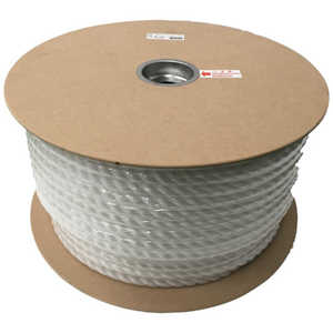 ユタカメイク PEカラーロープ ドラム巻 ホワイト 16mm×100m PRE167 ユタカメイク PEカラーロープ ドラム巻 ホワイト 16mm×100m PRE167
