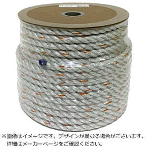 ユタカメイク ロープ ダイヤロープドラムマキ(GGイロ/オレンジセンイリ) 12mmx45 PRDPN6