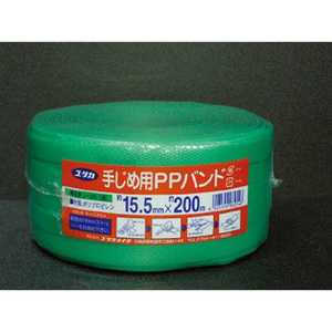 ユタカメイク ユタカ PPバンド 15.5mm×200m グリーン L-205