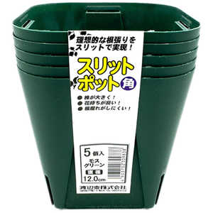 渡辺泰 スリットポット5個入 角 12.0cm スリットポット5コイリカク